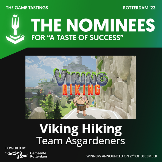 Announcing our seventh Nominee for The Game Tastings taking place on the 2nd of December 2023!

Welcome Team Asgardeners with <a href="/thevikinghiking/">Viking Hiking - OUT NOW on Steam 📯</a>, a cheerful 3D Platformer. Where you play as Bøf, who is on his way to reach Valhalla.

#TheGameTastings 🏆