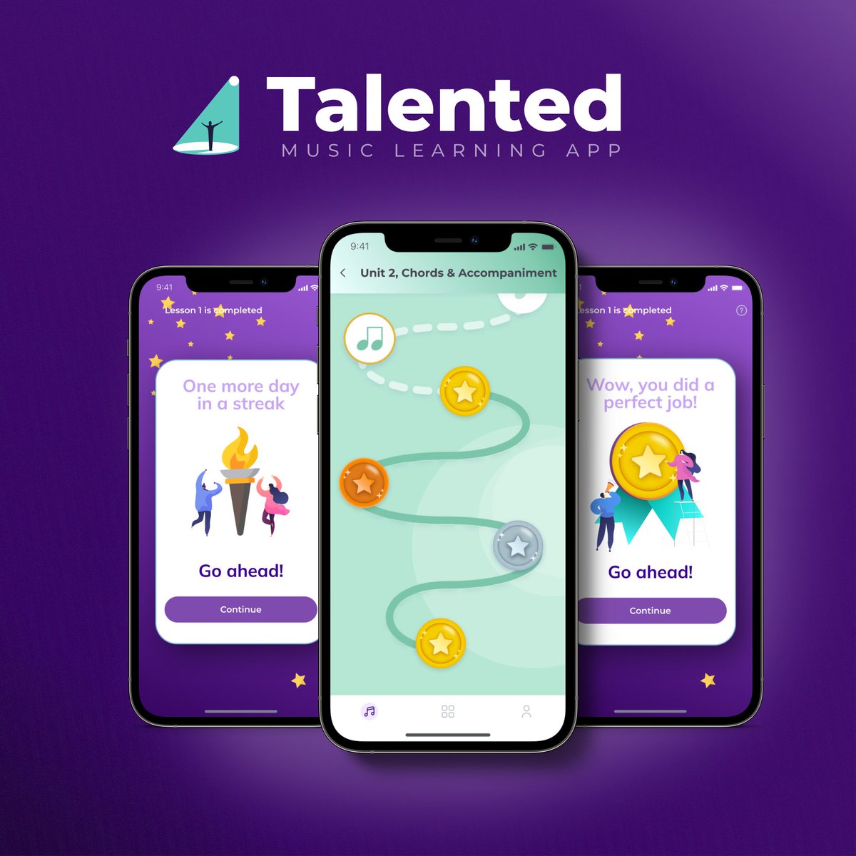 Progress Tracking and Rewards
🌟 Explore a unique musical journey with Talented! Track progress in rhythm and melody. Set goals, achieve them, and celebrate with rewards. Shine on the leaderboard and embrace your musical mastery journey! 🎵🏆 #MusicGoals #TalentedApp