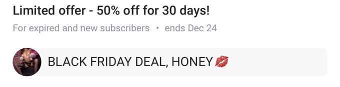 -50% BLACK FRIDAY!!!!!😍 https://t.co/IzviSIsBO2<a href="/tag/instagram"class="tags"><span>#instagram</span></a>