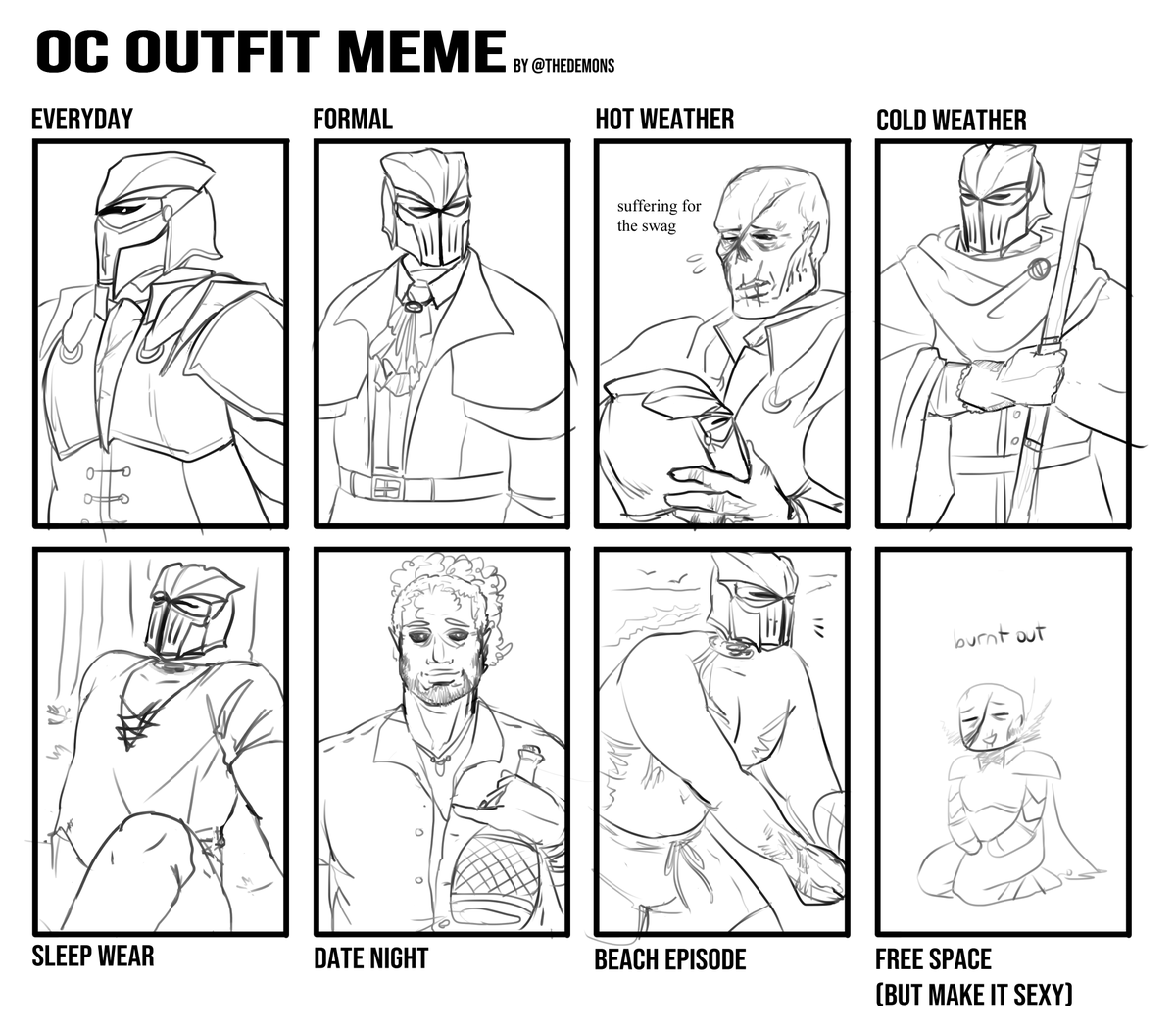 brennagael's tweet photo. did an outfit meme for him for fun! https://t.co/t95ETFY8ny