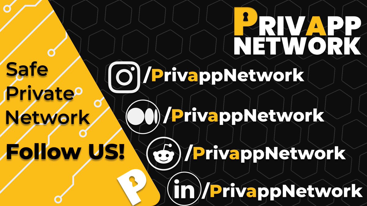 👀 Don't forget to follow other social media platforms of Privapp Network❕ 📌 Reddit : reddit.com/u/PrivappNetwo… 📌 Linkedln : linkedin.com/company/privap… 📌 İnstagram : instagram.com/privappnetwork/ 📌 Medium : medium.com/@privappnetwork #bitcoin #privappnetwork