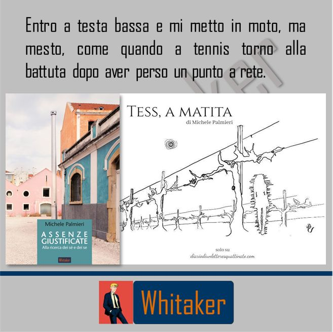 Sono molto contento che un racconto di “Assenze giustificate” uscirà sul blog Diario di un lettore squattrinato. Potrete leggerlo (se non l’aveste già fatto) e farmi sapere che ve ne pare.
Grazie a #diariodiunlettoresquattrinato e a chi visiterà il blog
palmierimichele.it