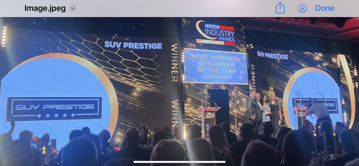 Congratulations SUV Prestige on Winning Most Improved Dealership of the Year - Independent at Motor Trader Awards 2023 #MTAwards23 🥳