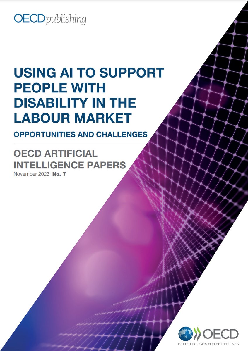 Happy to announce that the OECD report which became the result of our contribution to the AI disability technology repository, market and adoption is finally out. It includes not only the repository with over a hundred technologies, solutions and our ally technologies, but also