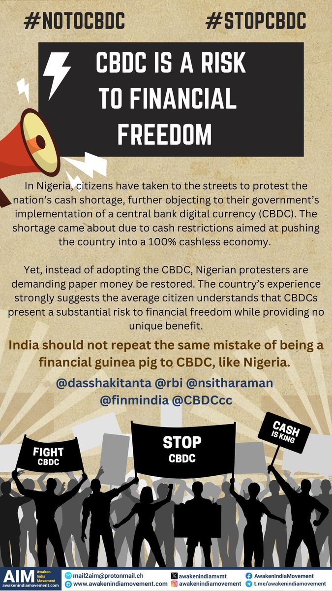 AimRajasthan's tweet photo. #StopCBDC #NoCBDC #CashlsKing https://t.co/IHKgW9wZx4