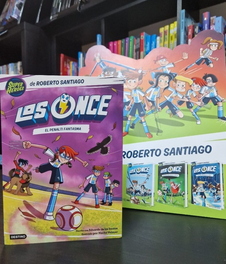 LibreriaYaya's tweet photo. #LosOnce 6. El penalti fantasma
@Robrto_santiago
La rivalidad entre los pueblos de Nakatomi, París y Uña los lleva a disputar el Torneo de las Mascotas, un campeonato de fútbol muy especial ¡en el que cada equipo participa con un animal en el campo!
🎨 de @NachoVelmar https://t.co/EQGLIi68ro