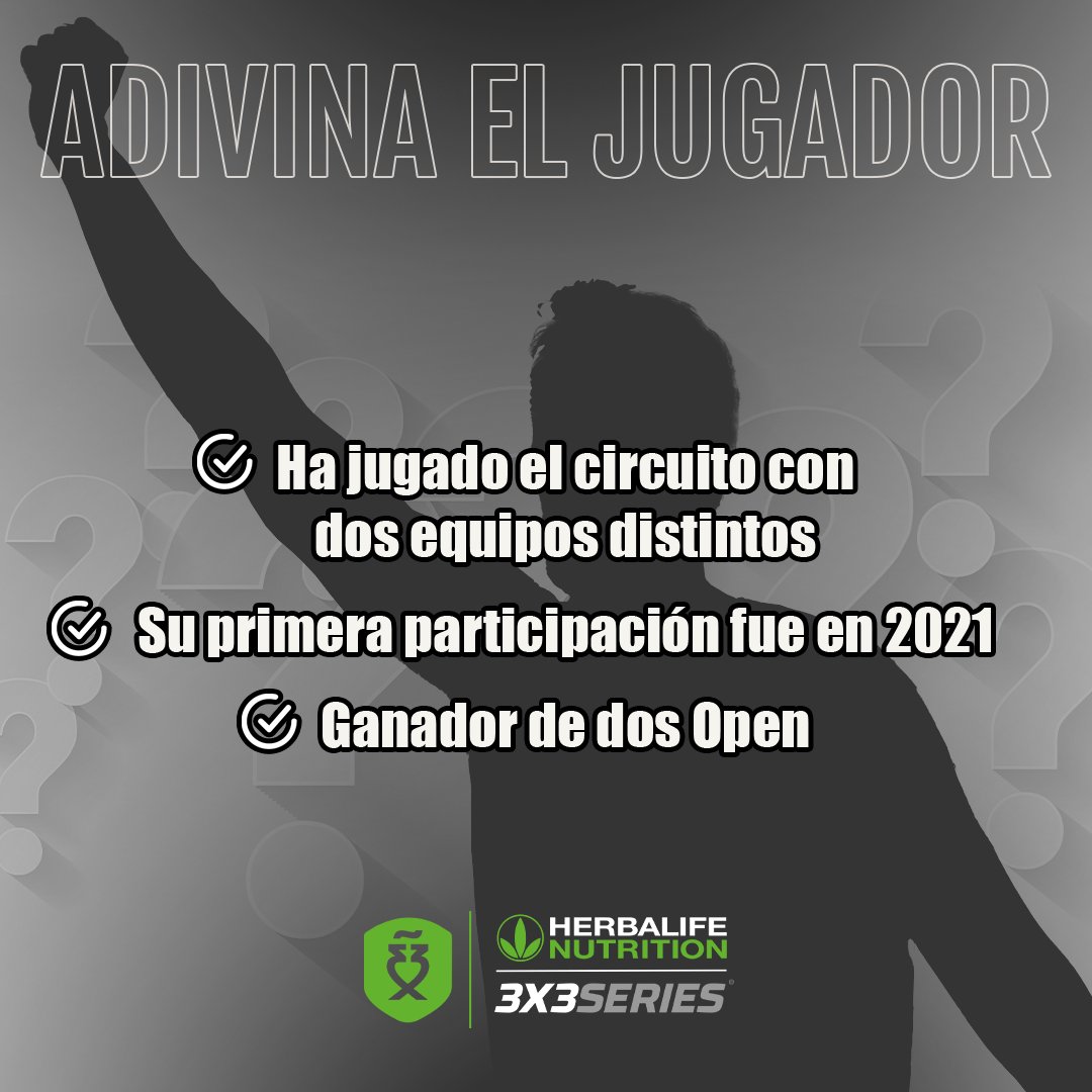 Adivina el jugador/a 🧐

Pistas 🔍

👉 Ha jugado el circuito con dos equipos distintos

👉 Su primera aparición fue en 2021

👉 Ganador de dos Open

¿Quién es? 🤨

#Herbalife3x3Series
