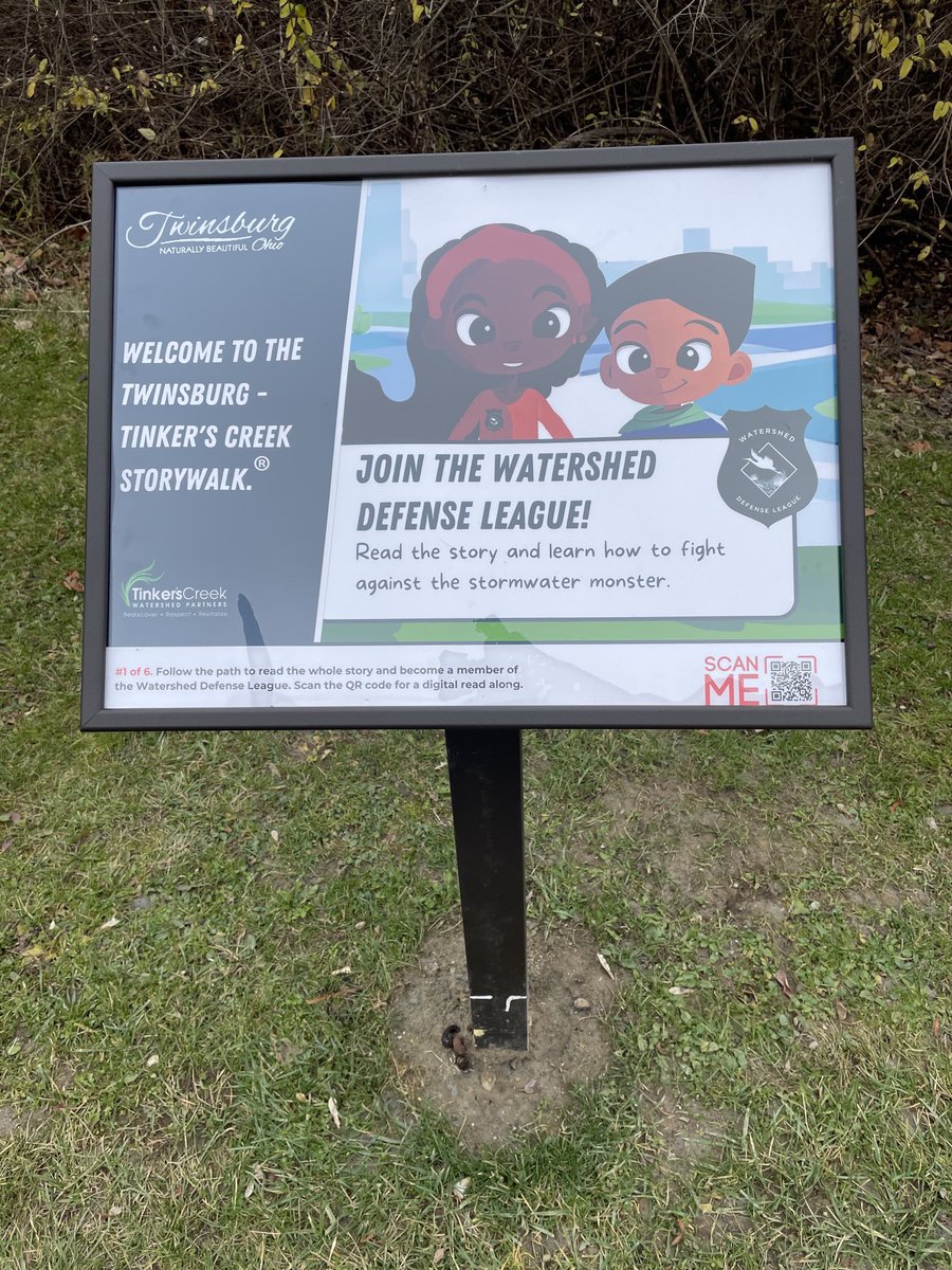 DodgeLibrary's tweet photo. If you’re looking for an excuse to get outside today, head on up to Center Valley Park. There is a new story walk. Learn about the watershed at Tinker’s Creek and how we can protect our creek and more. https://t.co/lesDolAu7Z