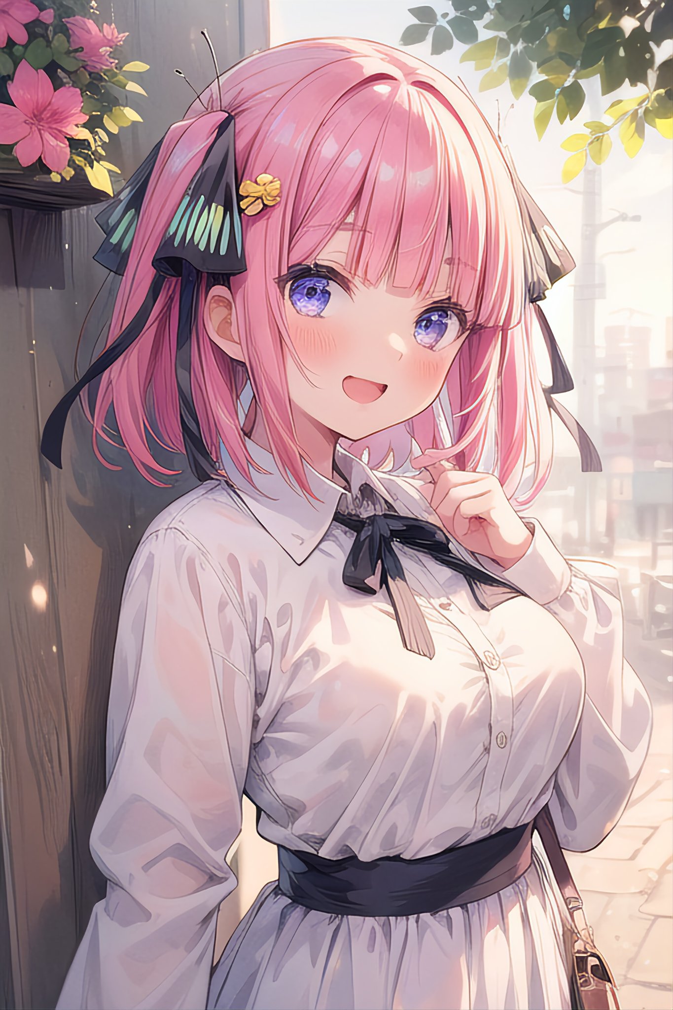イラスト原画　優しく微笑む可愛い娘　 「スマイル」 早瀬ひろむ☀️ミニキャラ専門イラストレーター on X: 