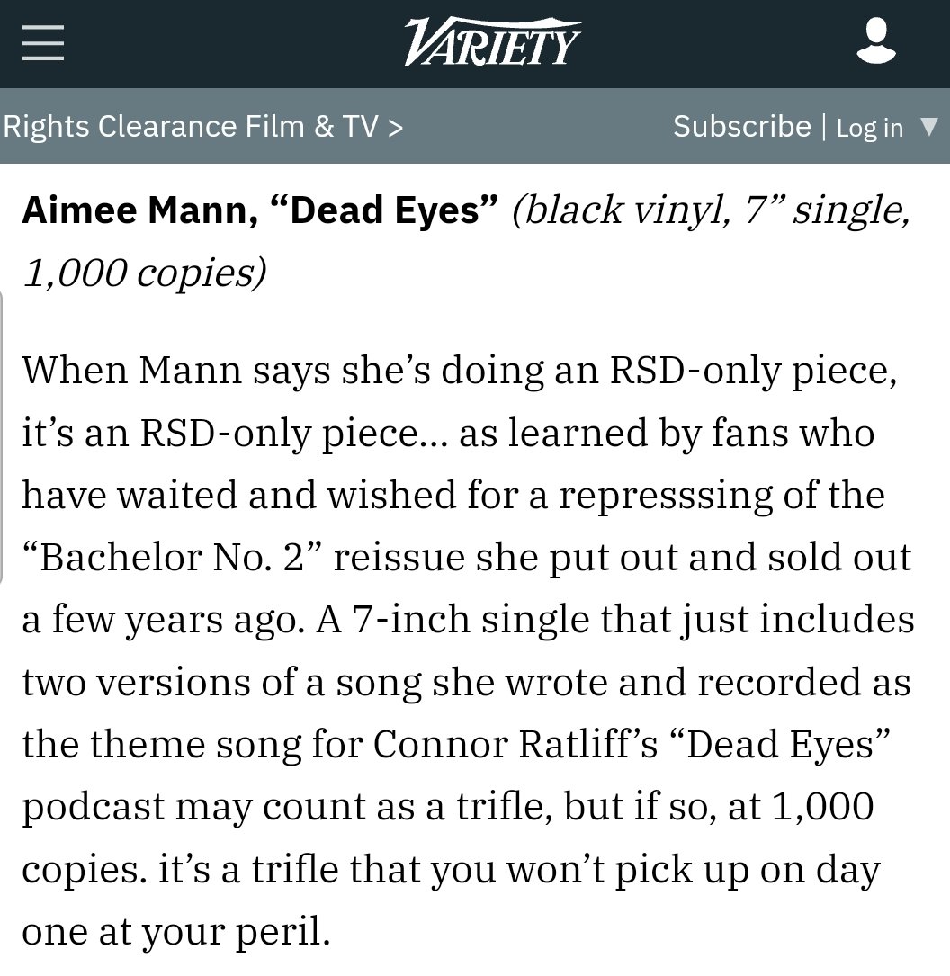 I'm going to assume that Variety means "trifle" in the sense of a spongy, layered dessert and not a thing of little value, substance or importance.
💀👁👁
