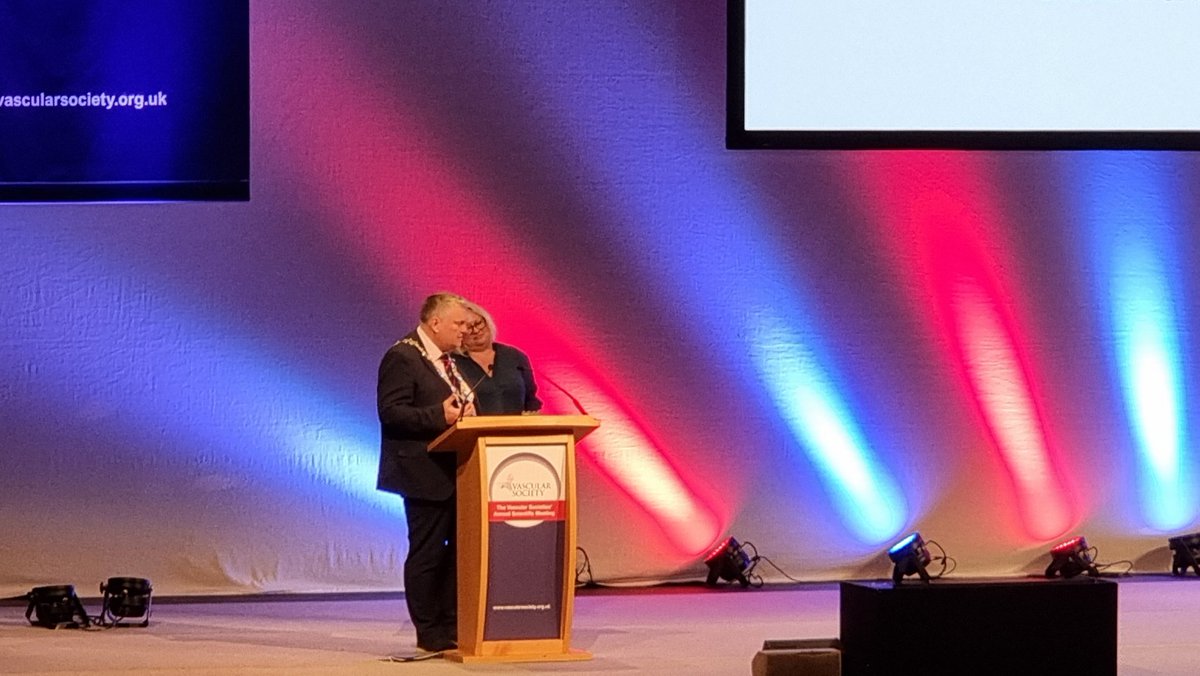 Congratulations to our new President <a href="/GarnhamAndy/">Andy Garnham</a> <a href="/VSGBI/">Vascular Society</a>