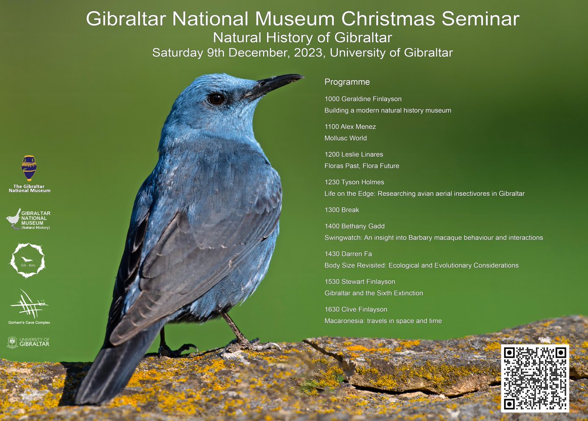 Join us for an exciting in-person event at the @Uni_Gib! Discover the fascinating Natural History of #Gibraltar at our #Christmas Seminar. Immerse yourself in captivating talks and presentations by local experts in the field. Free tickets below🔗🎟️👇🏼 eventbrite.com/e/2023-christm…