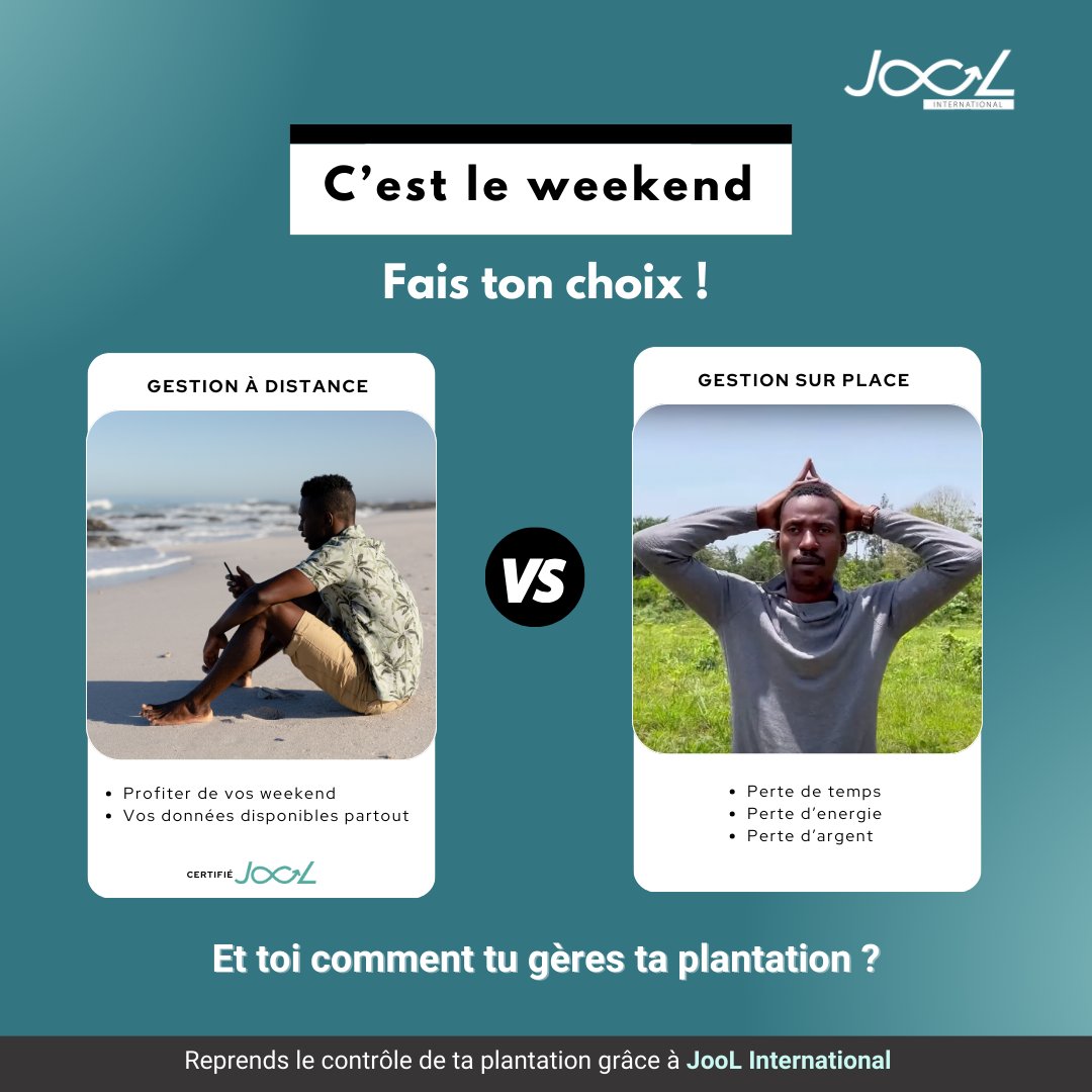 🤔 Qui n'aime pas profiter d'un weekend paisiblement avec ses proches ? 
🌱 Entrez dans l'univers de l’agriculture de précision.
Contactez-nous dès maintenant :
📲+225 27 22 557 825
📩info@jool-international

#Drone #Tech #Agriculture #AgriTech #Innovation #JooL #CIV #225 #Africa
