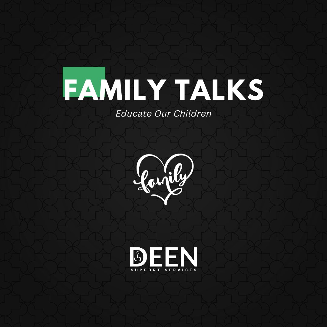 DEEN_S_S's tweet image. The change starts at home. Let's educate our children about the importance of inclusivity and kindness. #FamilyTalks #DEENSupportServices 
.
.
.
.
#disabilityawareness #disabled #disability #disabilityrights #disabilityadvocate #disabilitylife #autism #accessibility #autismheroes