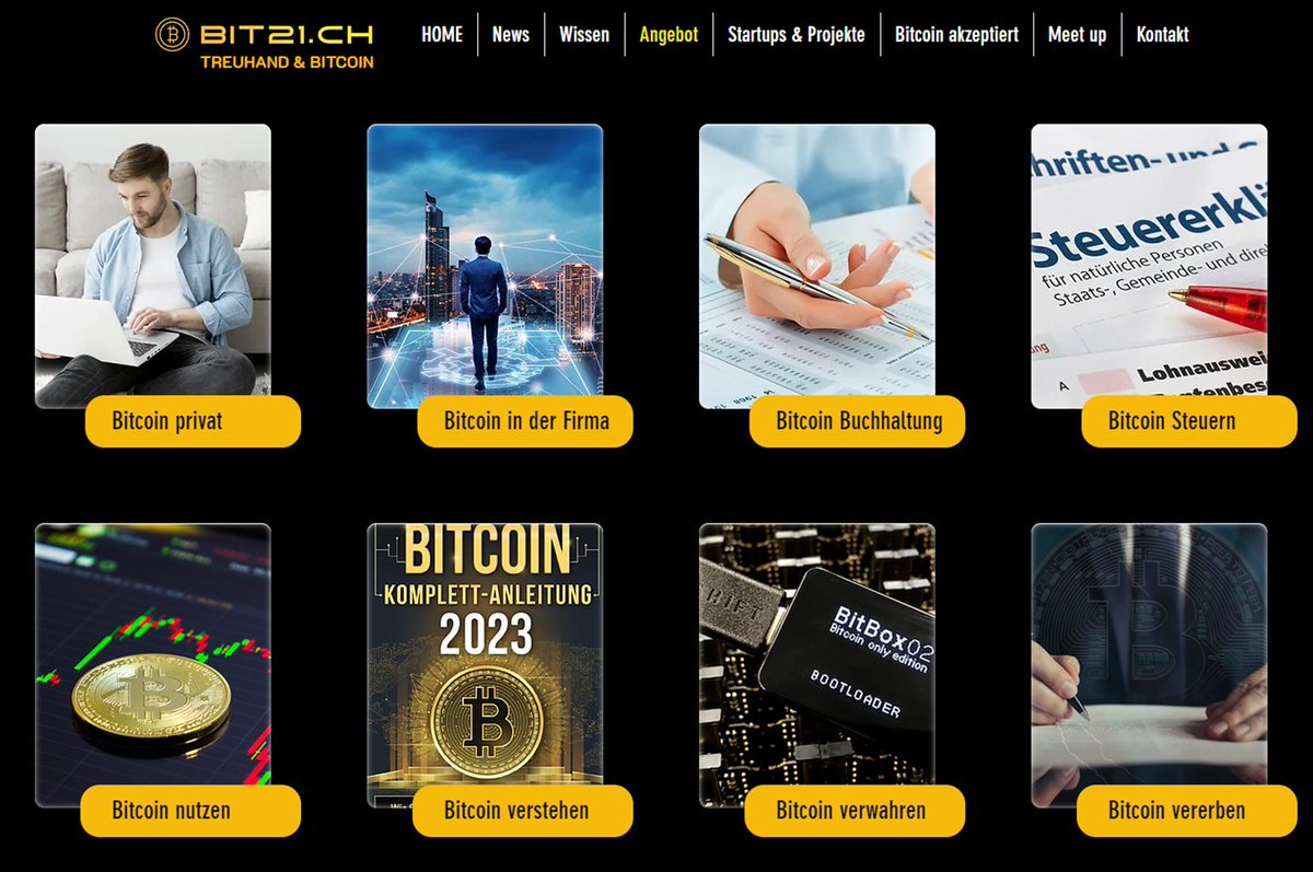bit21_ch's tweet photo. 12 Monate sind vergangen😊

November 2022 ➡️BIT21🇨🇭 ist geboren.
TREUHAND💻 &amp; BITCOIN⚡️kombiniert.
Es war ein spannendes + turbulentes Jahr...

Diverse Rubriken sind entstanden, dass die Plattform so einen Mehrwert für Bitcoin-Interessierte bieten kann. 

https://t.co/hdt2fkDwCQ https://t.co/Y6ga2viZ48