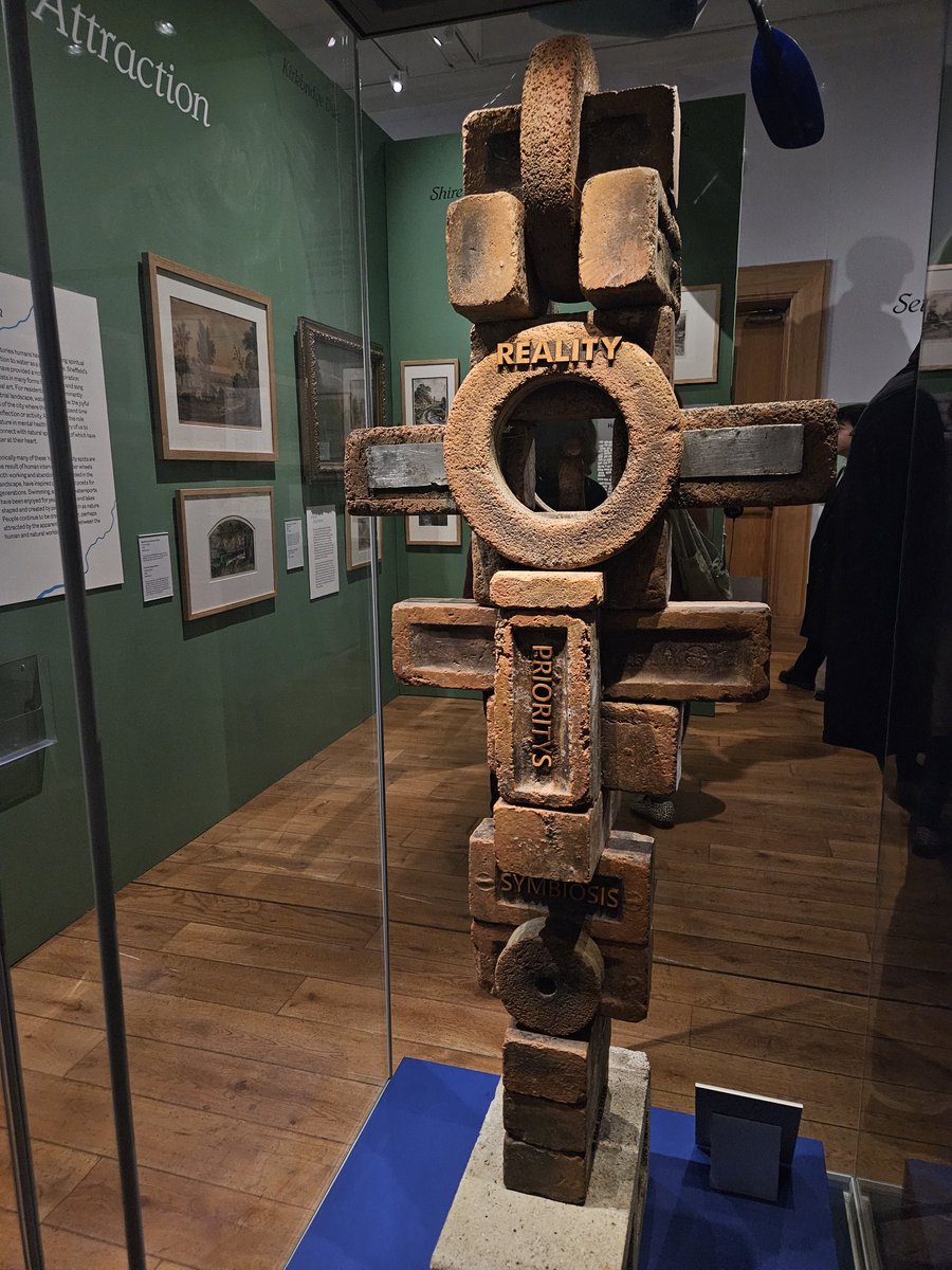 Lottisometimes's tweet photo. Flying visit to Sheffield last night to see my eldest &amp; attend the exhibition launch of a City of Rivers at Weston Park Museum @SheffMuseums which includes one of my poems. Great exhibition- small but encompassing multitudes! https://t.co/IeTfN5k6e6
