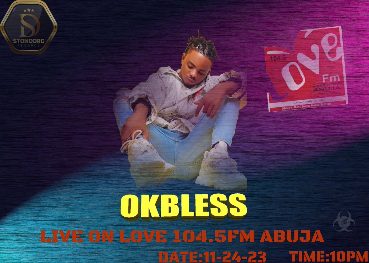 Stondorcrecs's tweet photo. Okbless live on love 104.5Fm ABUJA
#fypviraltwitter #TrendingHot #FridayVibes https://t.co/1KXRlIPb93