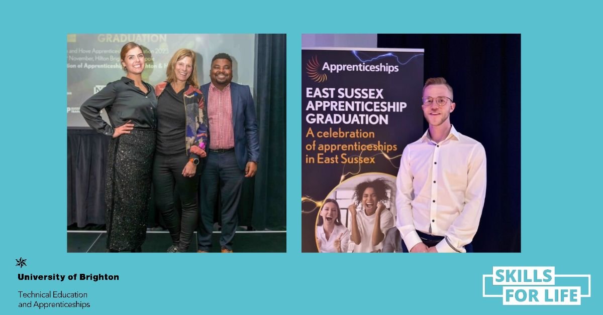 🎉 November was a month of celebration for apprentices in Sussex, as their achievements across all levels and sectors were marked at graduation events in Brighton and Eastbourne.

#AppGrad2023 #Apprenticeships #SkillsForLife #lifelonglearning #BrightonEffect