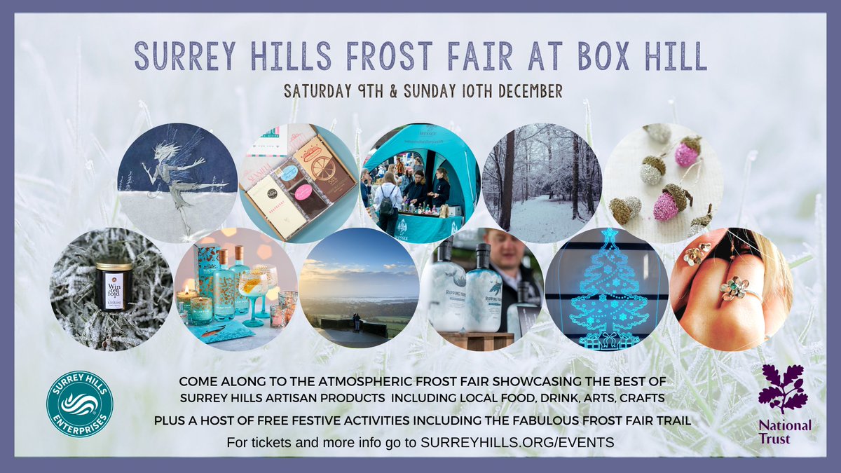 Love frost, the #SurreyHills, #localauthors, #crafts and #food? Then pop along to The Surrey Hills Frost Fair at #BoxHill 9th-10th December!
I'll be reading #Frogsbog plus #kidsactivities at 1pm both days