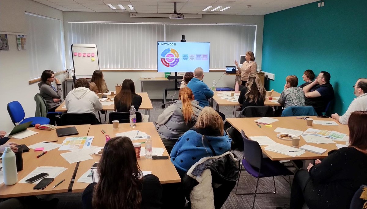 Today the Participation and Engagement Champions across the CYPF care group have met along with some Young People to explore next steps whilst embedding the Laura Lundy model of participation into our work.