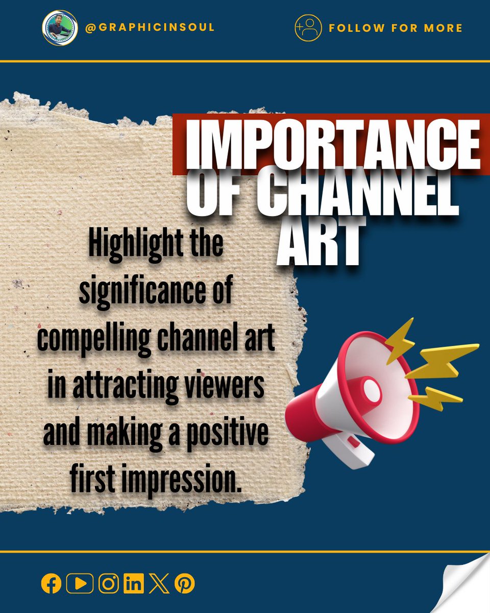 Graphicinsoul's tweet image. Elevate Your YouTube Channel with Eye-Catching Art!  Learn the secrets of designing compelling channel art using Canva in our exclusive tutorial!
#Graphicinsoun #CanvaArt #CreativeTutorial #ChannelArtMagic #DIYDesign #DigitalArtistry #YouTubeTips #VisualIdentity #StandOutContent