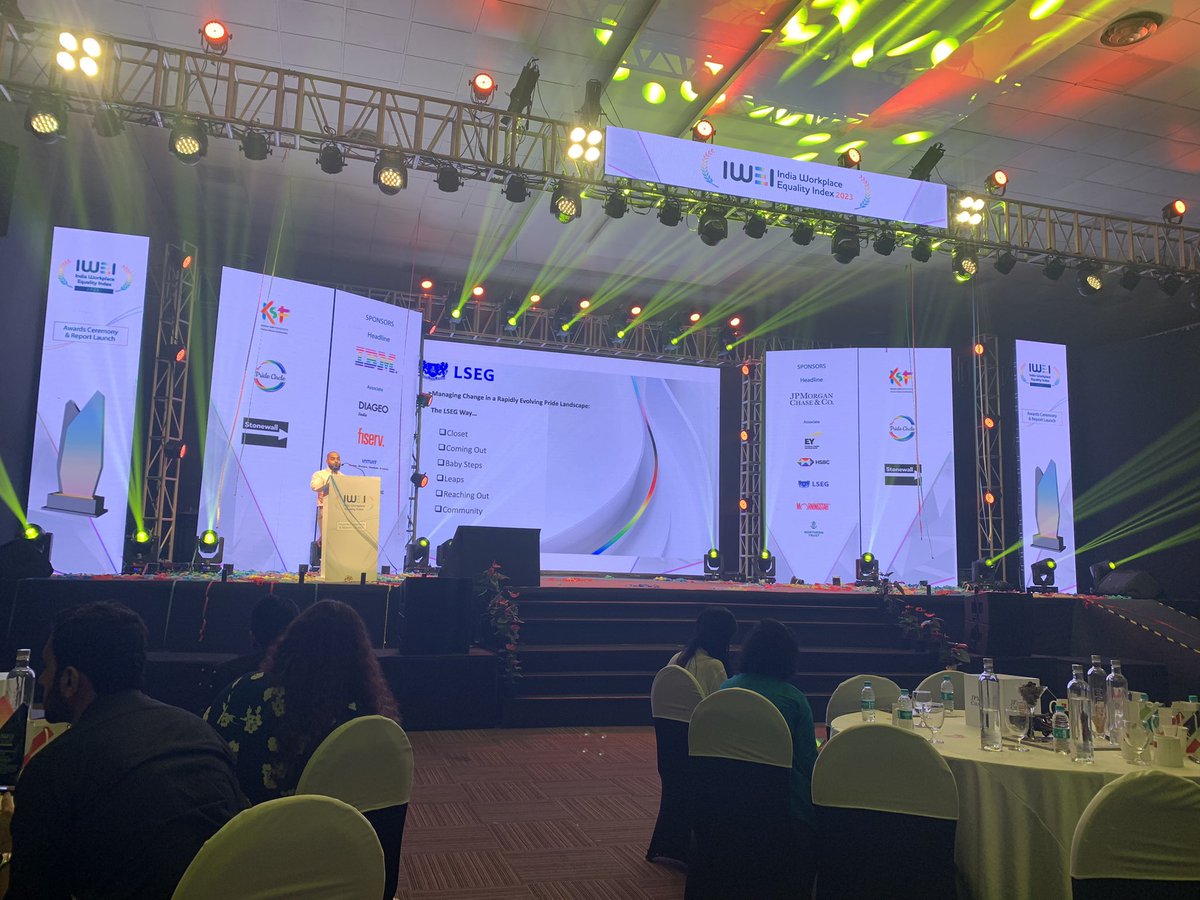 HMGBecksB's tweet photo. Thrilled to attend India awards ceremony for India workplace and equality index. #pridecircle https://t.co/IL18d6GtMk