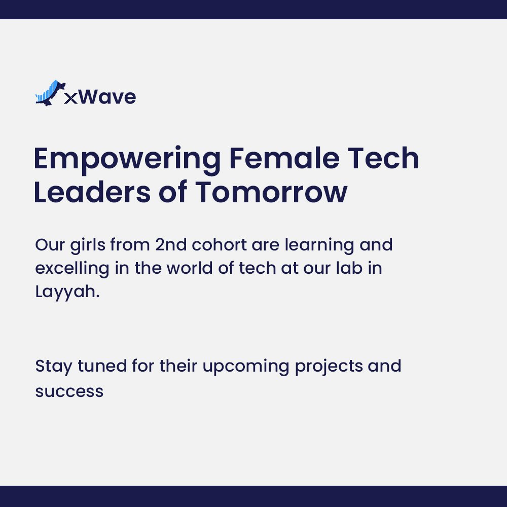 Stay tuned for their upcoming projects and success
.
.
.
#GirlsInTech #EmpoweredGirls #DigitalLearning #Cohort2 #TechEducation #FutureLeaders #WomenInSTEM #InspiringMinds #BrightFuture #LayyahTech #DigitalSkills #EducateEmpowerExcel #TechSavvyGirls #GirlsWhoCode