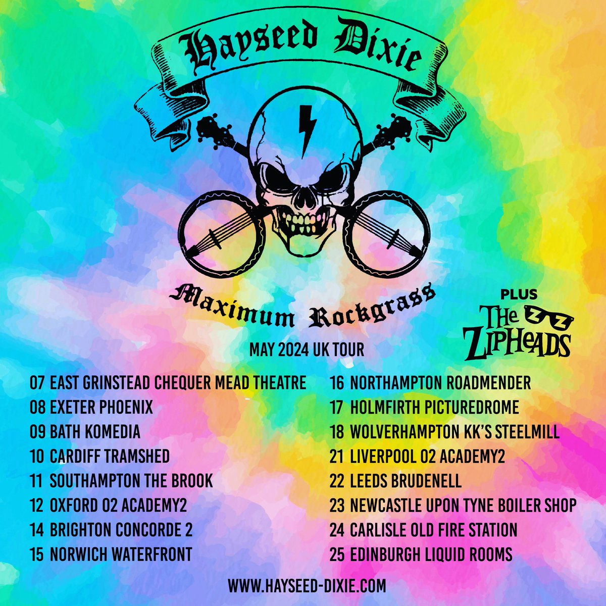 On tour with #hayseeddixie next year!! 🪕 

Can’t wait! Grab a ticket here- hayseed-dixie.com/tour-dates/