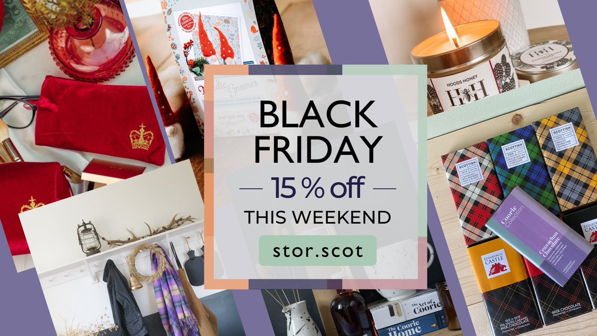Black Friday sale now on! 15% discount at stor.scot + FREE delivery on orders over £50 🥳🎉