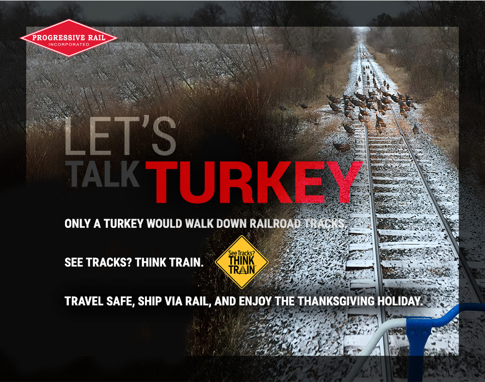 We hope that you and yours have a safe and wonderful holiday weekend
Thanks to our friends at #ProgressiveRail for this vital safety message!
#SeeTracksThinkTrain