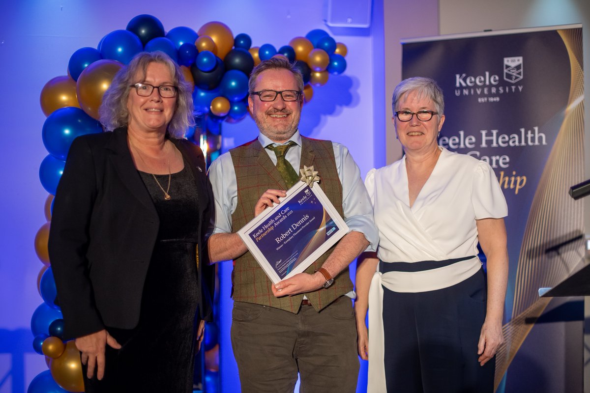 Congratulations to Dr Robert Dennis for winning an award at Keele University's Faculty of Medicine and Health Sciences, Health and Care Partnership Awards 2023! 🎉 Celebrating excellence in collaboration and partnership.