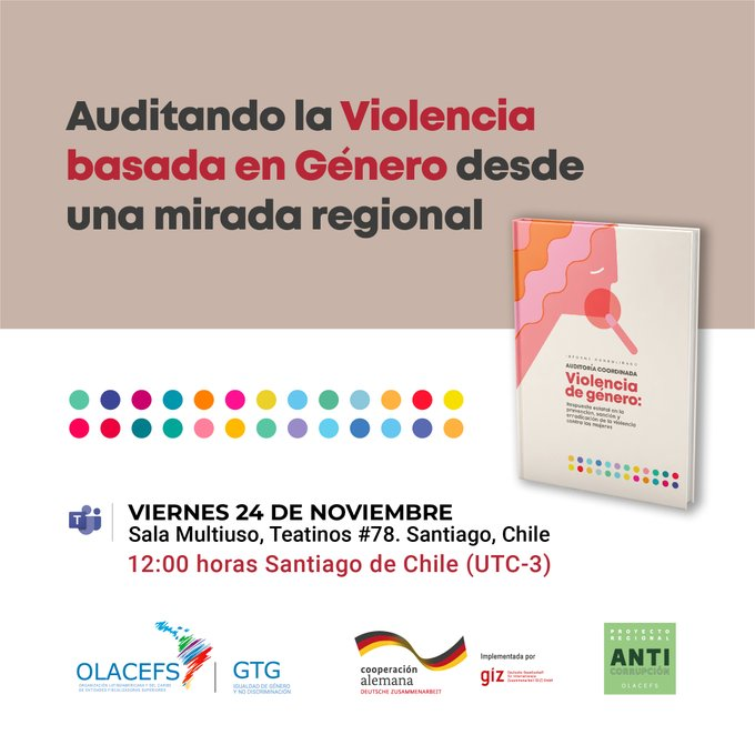vrim_udec's tweet photo. La Vicerrectora #VRIM, y académica @juridicysocudec, @xagauche fue invitada a participar en seminario sobre resultados de la Auditoria Coordinada sobre Violencia basada en Género, de @OLACEFS_oficial
🗓️24/11
⏰12:00 hs. (Santiago Chile)
💻Conéctate https://t.co/npBHGkpm8q https://t.co/cNMGcQF95T