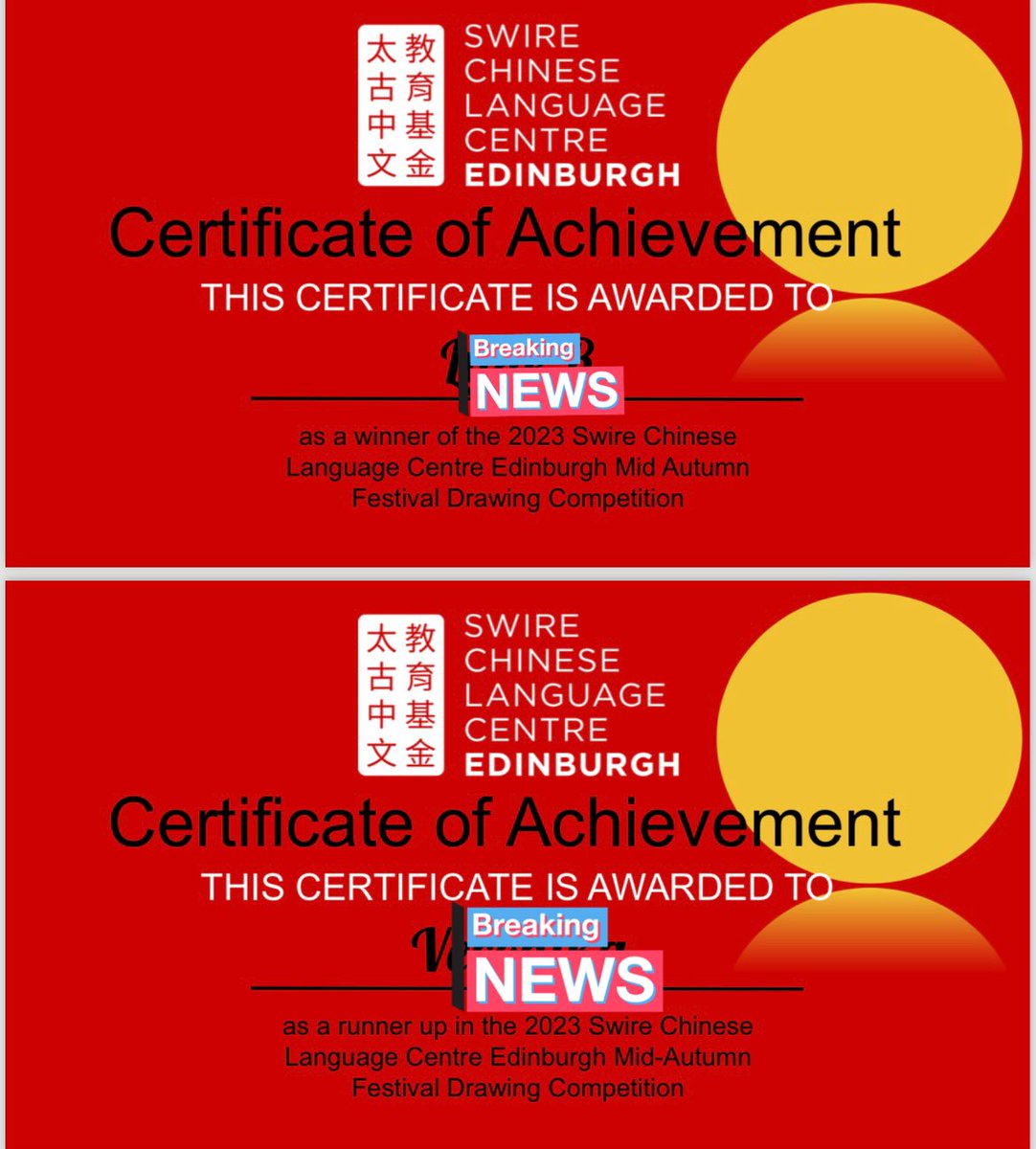 A big congratulations to LR from s3, who won the 2023 SWIRE Chinese Drawing competition! Well done to all out participants who presented their amazing art works. Prize has been sent out this week 👍<a href="/NorthBerwickHS/">North Berwick HS</a> <a href="/SwireCentreEdin/">SwireCentreEdin</a>