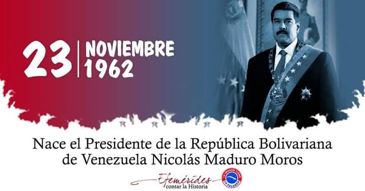 Nacimiento en Venezuela del presidente Nicolás Maduro Moros.#EMROHab #TenemosMemoria