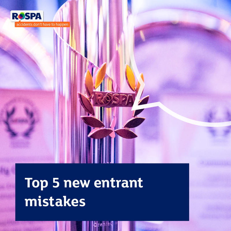 In our latest article, Matt Cryer, our Awards Standards Manager, explores the top five mistakes to avoid when entering RoSPA’s Health and Safety Awards, ensuring a smoother and more successful experience. Read more: ow.ly/7qLm50QaXTb #healthandsafety #awards