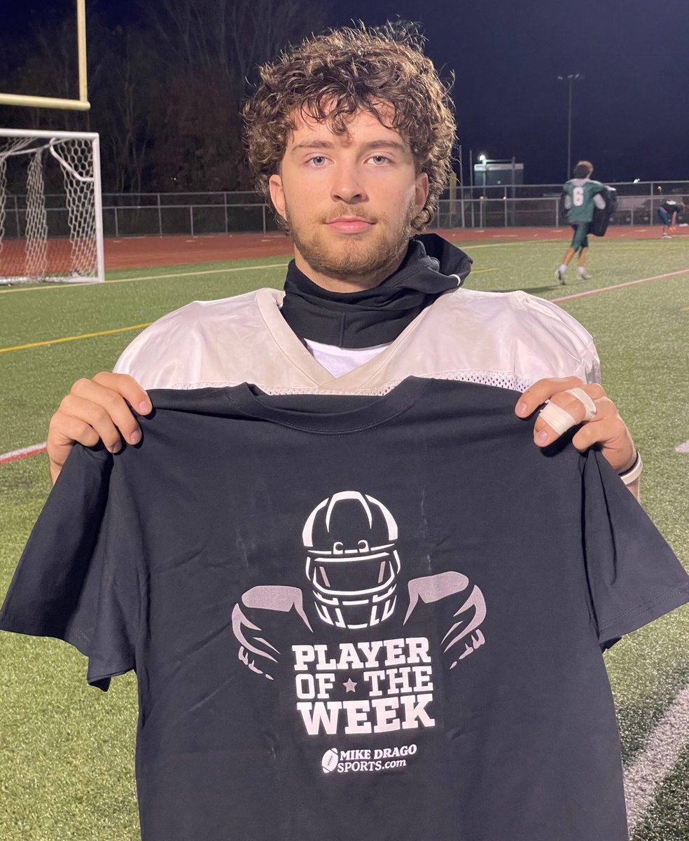 Congratulations to Twin Valley’s Evan Myers being named an Offensive Player of the Week this season. Thanks to Wyomissing Physical Therapy for sponsoring the award and to CBL Custom Apparel for creating these T's. <a href="/imyour_PT/">Joe Miller, DPT</a> <a href="/Emyers10_05/">Evan Myers</a> <a href="/TwinvalleyFball/">Twin Valley Football</a> #mikedragosports