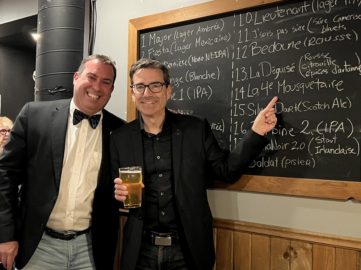 pascalpparadis's tweet image. Très heureux d’être allé «jean-taloniser» hier soir à Mascouche avec @HandfieldSteph, l’équipe du @partiquebecois de #Masson et des militants du PQ et du @BlocQuebecois de la région. 

Merci pour l’accueil chaleureux, qui a commencé à L’#Albatros, brasserie artisanale, avec une