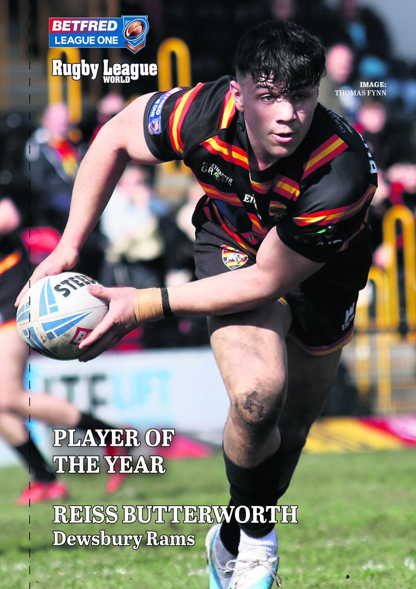 DewsburyRams's tweet photo. 🙌 A huge congratulations to ex-Ram Reiss Butterworth who's been named as Rugby League World Magazine's 2023 League One Player of the Year!

👏 Owen, Calum and Reiss also all made the League One Team of the Year!

👉 https://t.co/5fhMLh3Ry9

#UTR | #RamsFam https://t.co/DcVGmYzknR