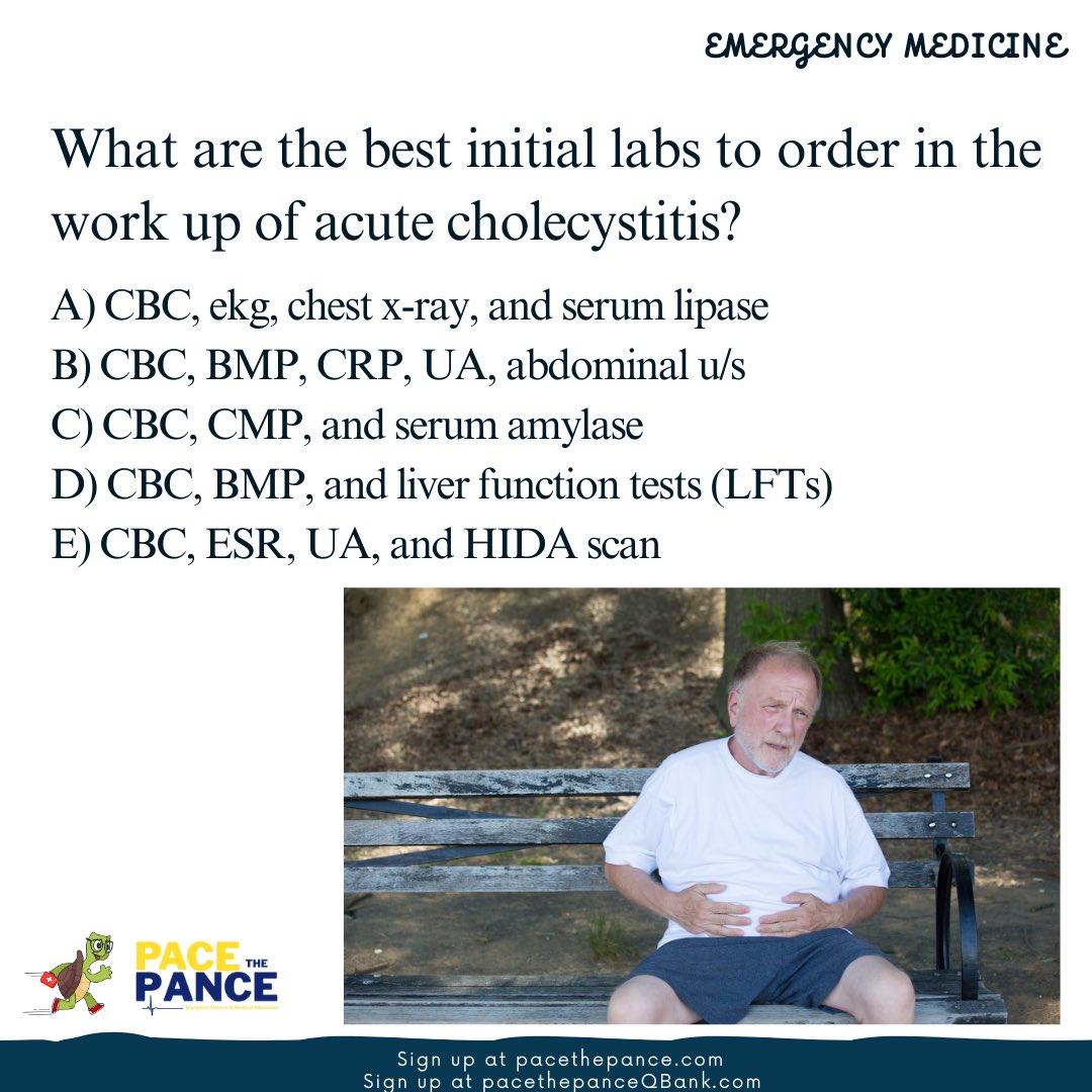 PaceThePance's tweet photo. 😓🤮 what’s your go-to order set for acute chole work up? 📈✅ My website has free practice questions for your EORs and board exams #pance #PANRE #prepa  
#pastudentlife #pastudent #paschool  #physicianassistant  
#PhysicianAssociate #vlog #trending #PhysicianAssistantStudent https://t.co/uU6dNnzEb9