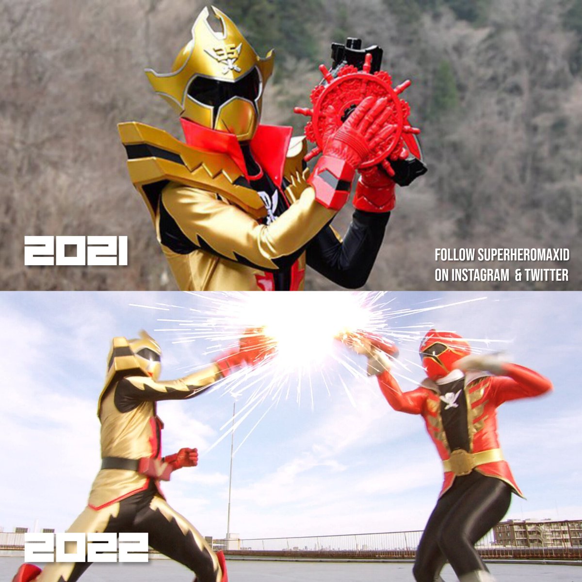 SuperheroMAX_ID's tweet photo. Setahun setelah debut, yang New Generation langsung berhadapan dengan yang OG. Mungkin Legend dan Decade juga bisa
#Twokaizer
#Gokaiger
#GokaiRed
Donations dan support
https://t.co/vwWO59ZzSc https://t.co/INgTs4MAZA