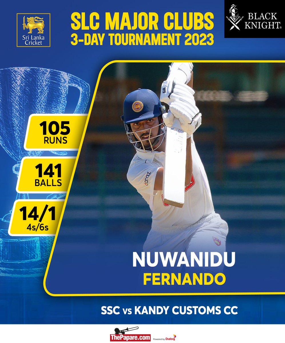 Nuwanidu Fernando notches up a brilliant century to put SSC in a strong position.

#ClubCricket 

Coverage Powered by Black Knight

More 👉 bit.ly/TPCricket