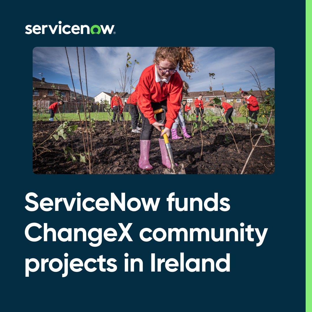 From school pocket forests to bike libraries, I’m proud to work for a company that supports the community. 
 
<a href="/ServiceNowUKI/">ServiceNow UK and Ireland</a> is funding community projects in partnership with ChangeX. 
  
#ServiceNow #Sustainability #NonProfit