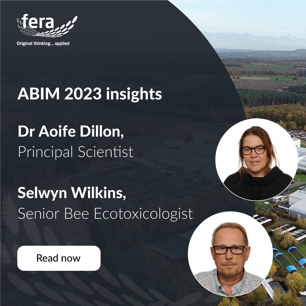 FeraScience's tweet image. ABIM 2023 insights from Dr Aoife Dillon, Principal Scientist - Crop Protection and Selwyn Wilkins, Senior Bee Ecotoxicologist.

Read more ➡ hubs.ly/Q029Y15M0

🔬 Find out more about our biopesticides services hubs.ly/Q029Ygx10 

#biopesticides #abim2023 #FeraScience