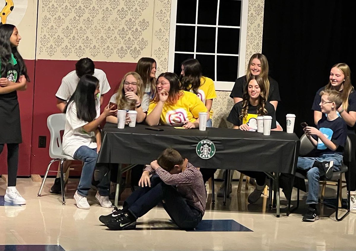 The <a href="/phmsjaguars/">PHMS Jaguars</a> students taking Pleasant Hills Middle School’s new Drama course gave their first performance, “Social Media.” The class meets every day; congrats to Mrs. Holloway and her PHMS drama students! #WJHSD #WErTJ <a href="/TJ_Arts09/">TJ Arts</a>