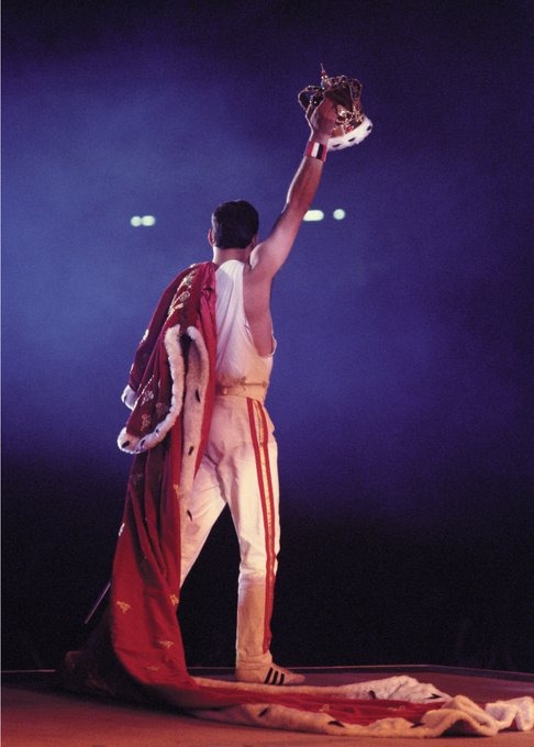 On this day in 1991, Freddie Mercury of Queen died of AIDS-related bronchial pneumonia in Kensington, London, England, at age 45.
Remember him this way.