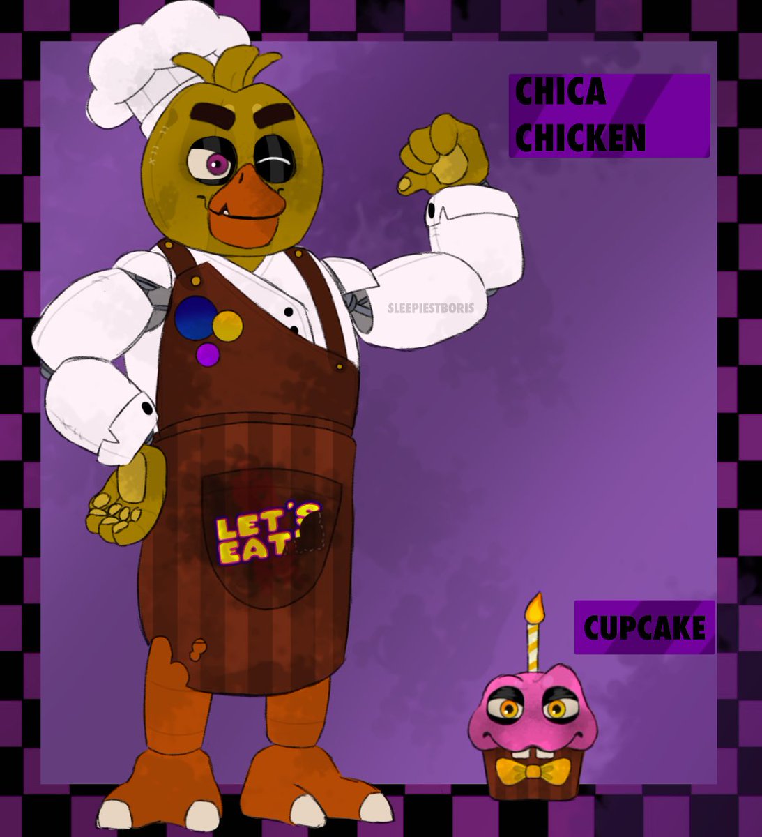 Chica and Cupcake Redesigns (2/?)
#FNAF
 #chicafnaf #cupcakefnaf