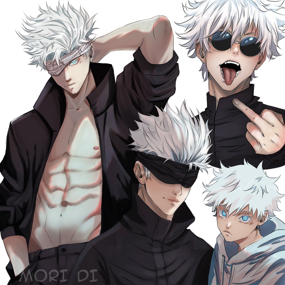 monodark4's tweet photo. Gojo Satoru fanart ✨ 
#jjk #JujutsuKaisen #fanart #satoru #artist https://t.co/qvLoriHjPV