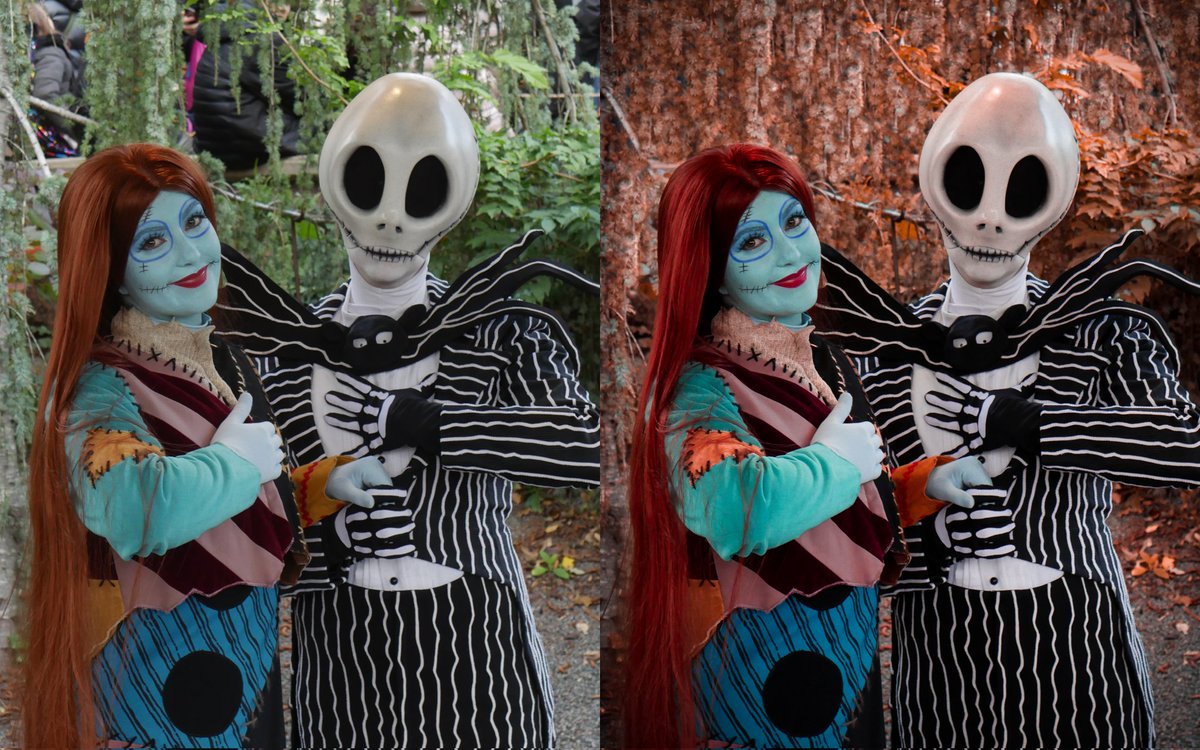 Prise &amp; Retouche photo 📸✍️

Jack &amp; Sally 💀

<a href="/DisneylandParis/">Disneyland Paris</a> 🎃