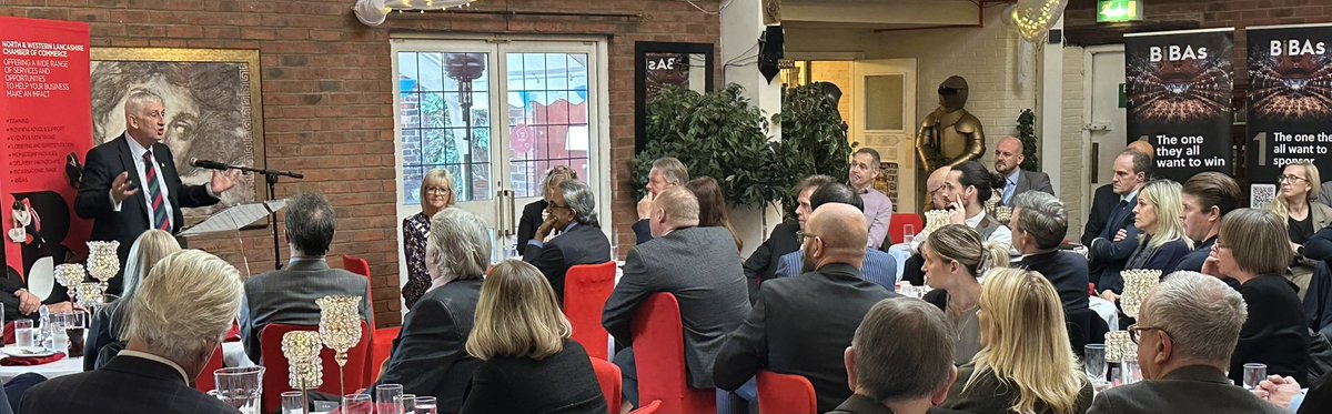 Speaker of the House, the Rt Hon. Sir Lindsay Hoyle addresses members and guests at our AGM and President’s Lunch. #lancashire