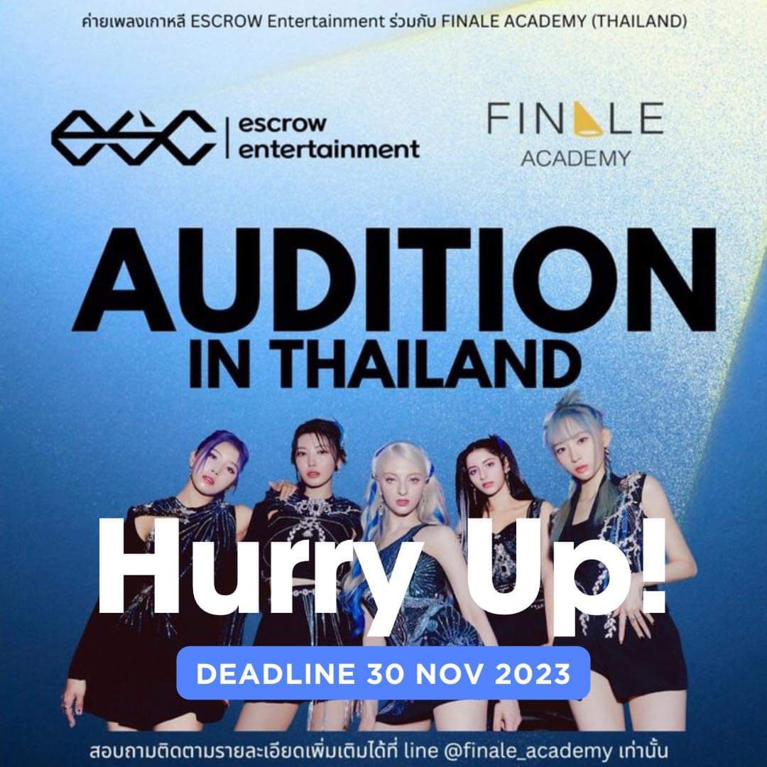 gunjiii_23's tweet photo. โค้งสุดท้ายกับกิจกรรมออดิชั่นค่ายเพลงเกาหลี ESCROW entertainment
ใครยังไม่ได้กรอกแบบฟอร์มการสมัครออนไลน์ สมัครได้ที่ไลน์ @ finaleacademy ผู้ที่ผ่านเข้ารอบ จะได้มาออดิชันกับโปรดิวเซอร์ชาวเกาหลี
#ESCROWEntertainment #에스크로엔터테인먼트 #ออดิชั่น #FinaleAcademy #ฟินาเล่อะคาเดมี่ https://t.co/ZpJx9HrcdM